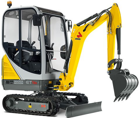Mini excavator 1.1-1.8 t