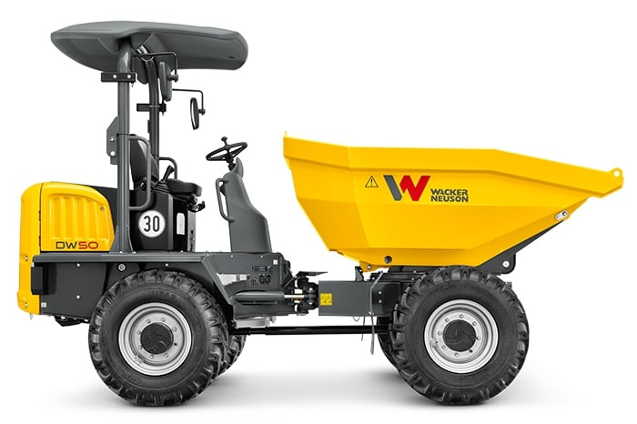 Wheeled dumper with a load capacity of 3.1 – 4 t