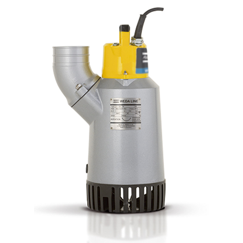 Submersible sludge pump with flow rate up to 999 l/min