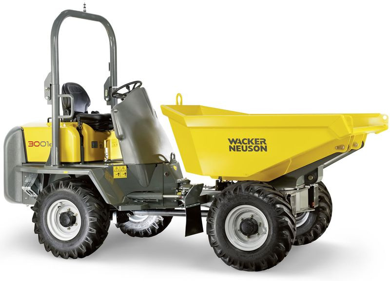 Wheeled dumper with a load capacity of 1.5–3 t